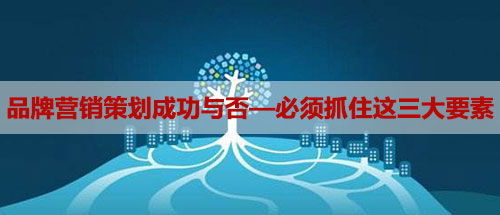 品牌营销策划成功与否，必须抓住这三大要素